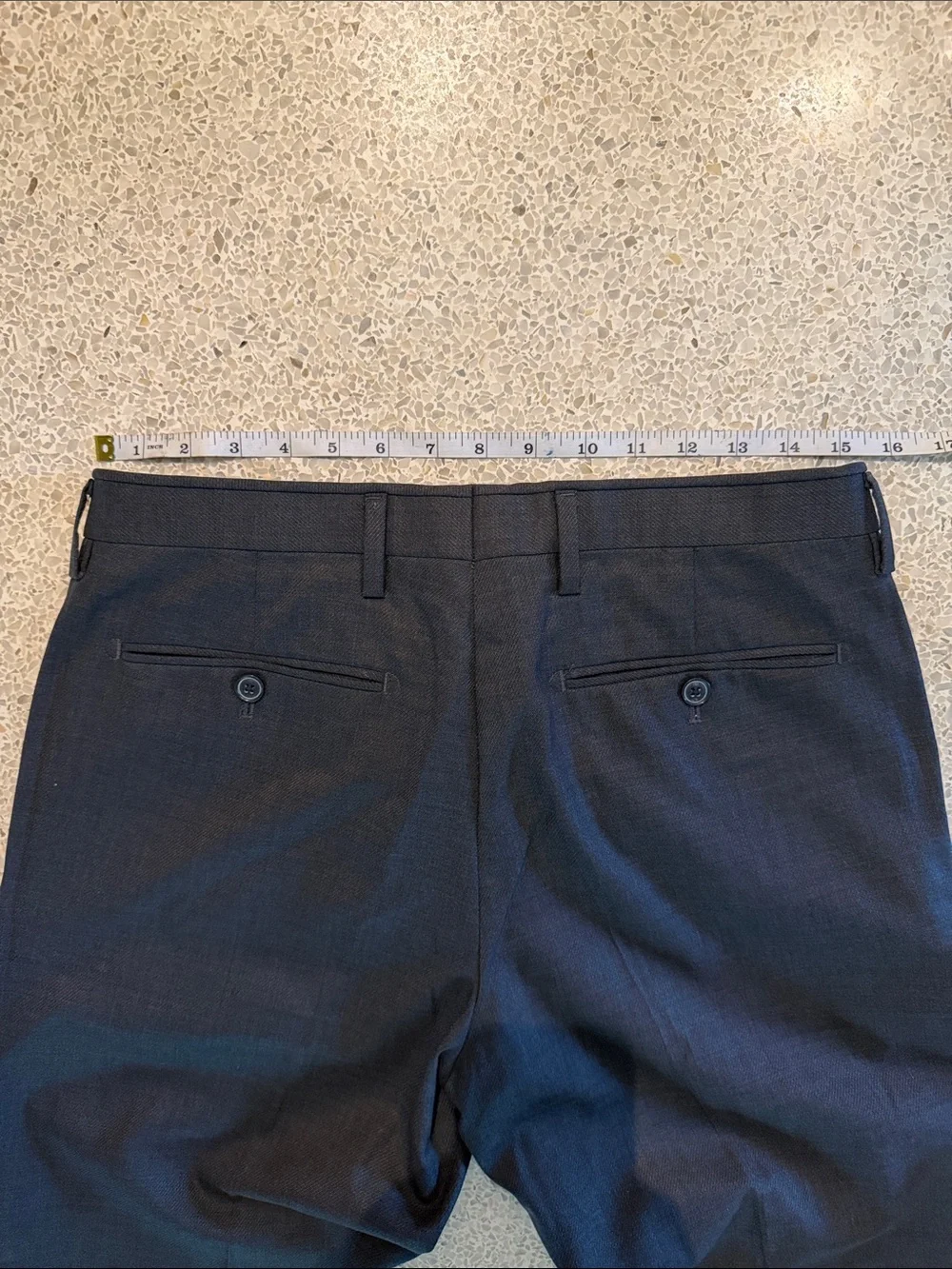 Banana Republic Modern Slim Fit  Tab Over Dress Pants in Dark Charcoal 31 x 34